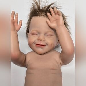 Reborn Doll Hair Eyelashes Veins Blushing W3 Realistic High Quality Soft Vinyl